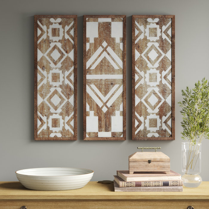 Birch Lane™ 3 Piece Natural Wood Décor Set & Reviews Wayfair